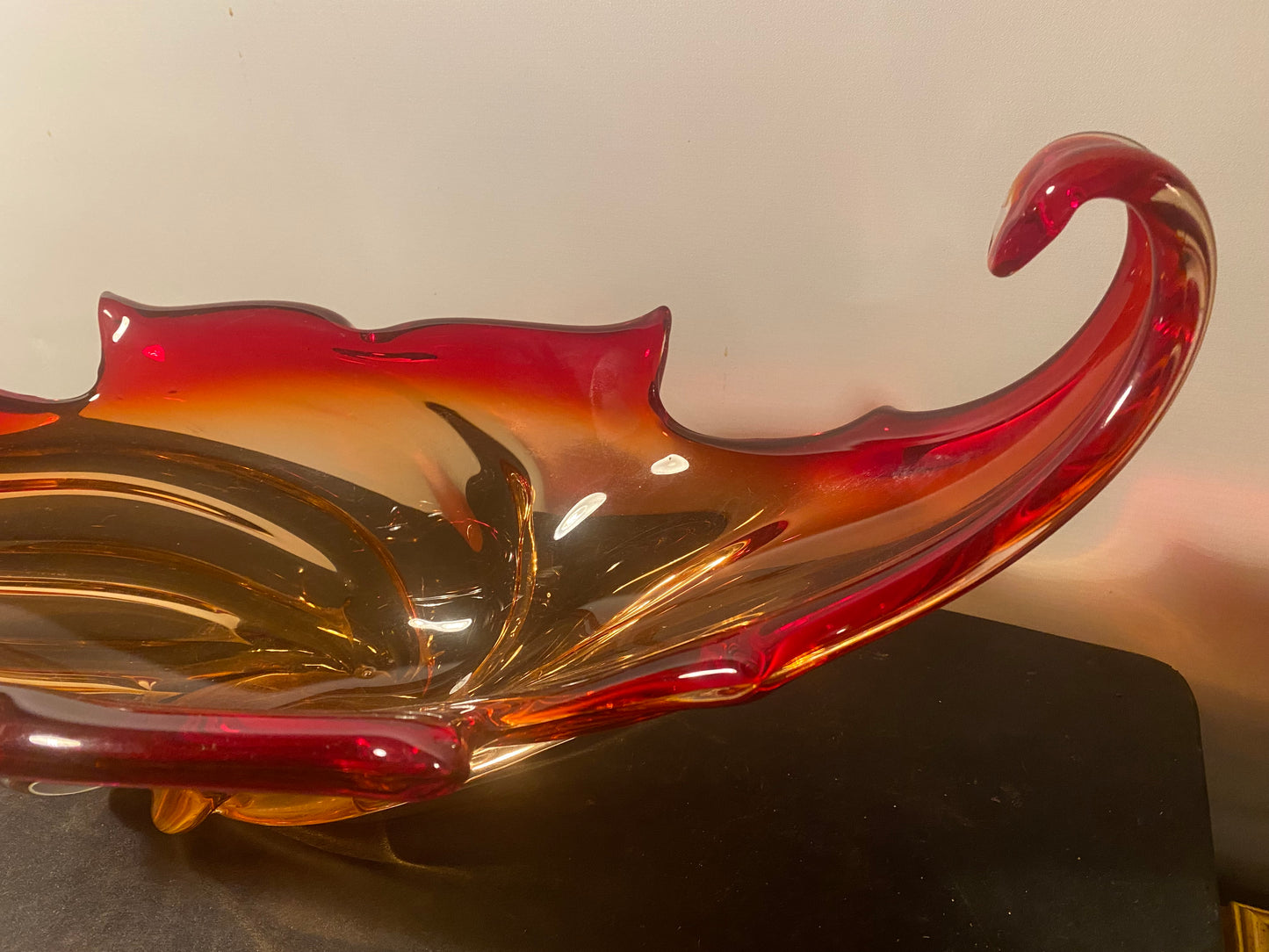 Coupe de verre soufflé Murano 1960- 1970